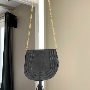Grey Crossbody with Tassel